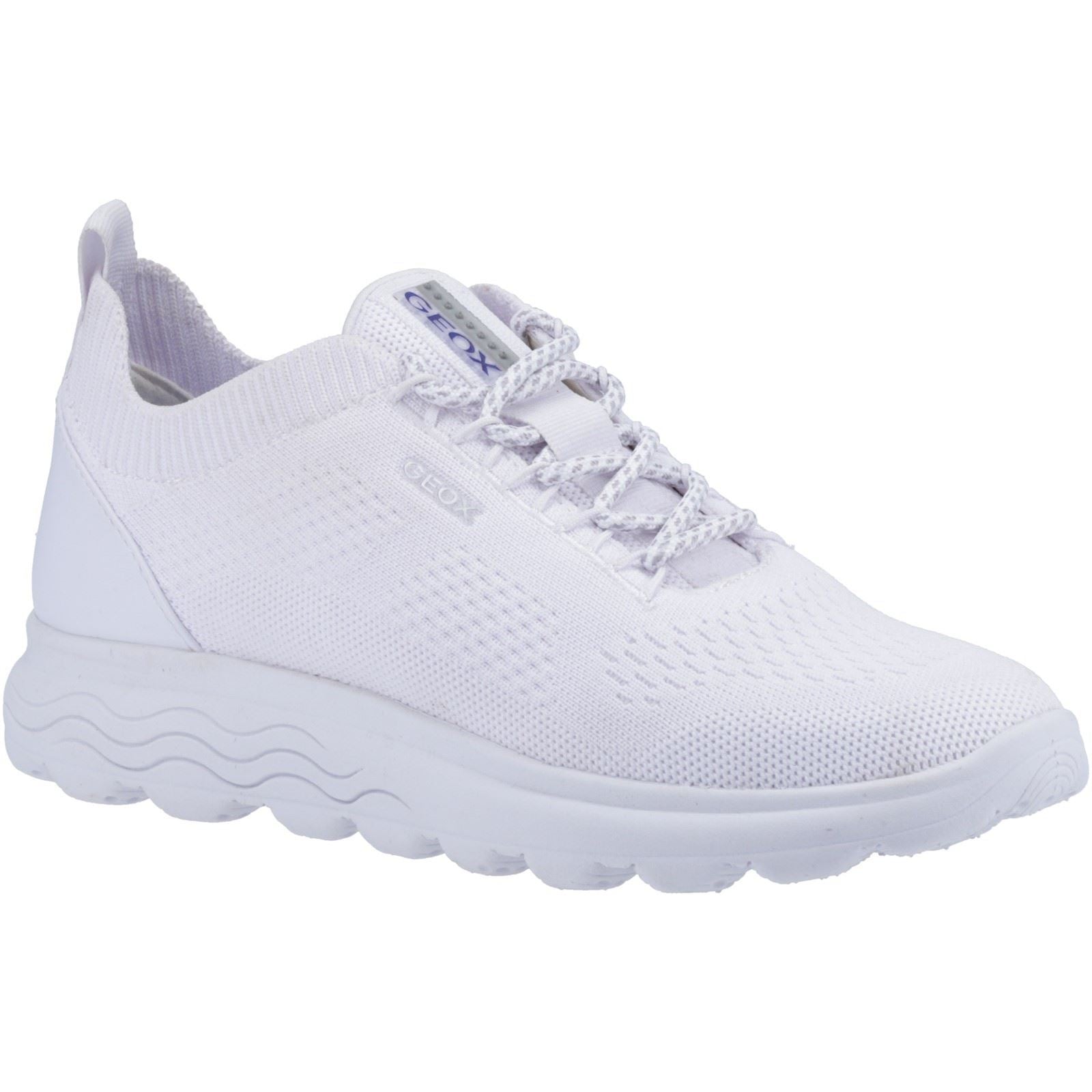 Geox D Spherica A Leather Women's White Trainers