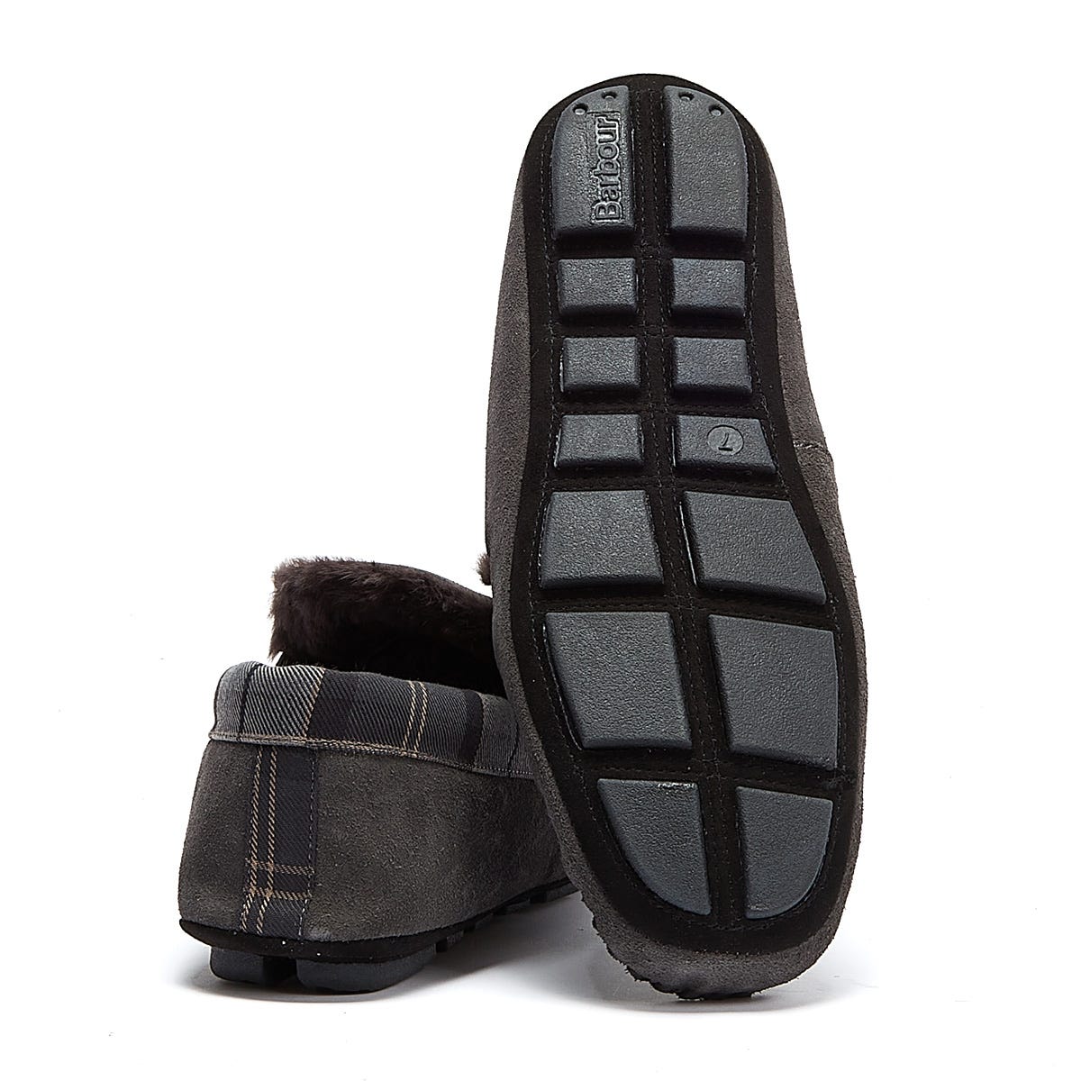 Barbour Monty Mens Grey Slippers