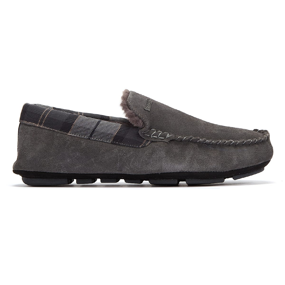 Barbour Monty Mens Grey Slippers