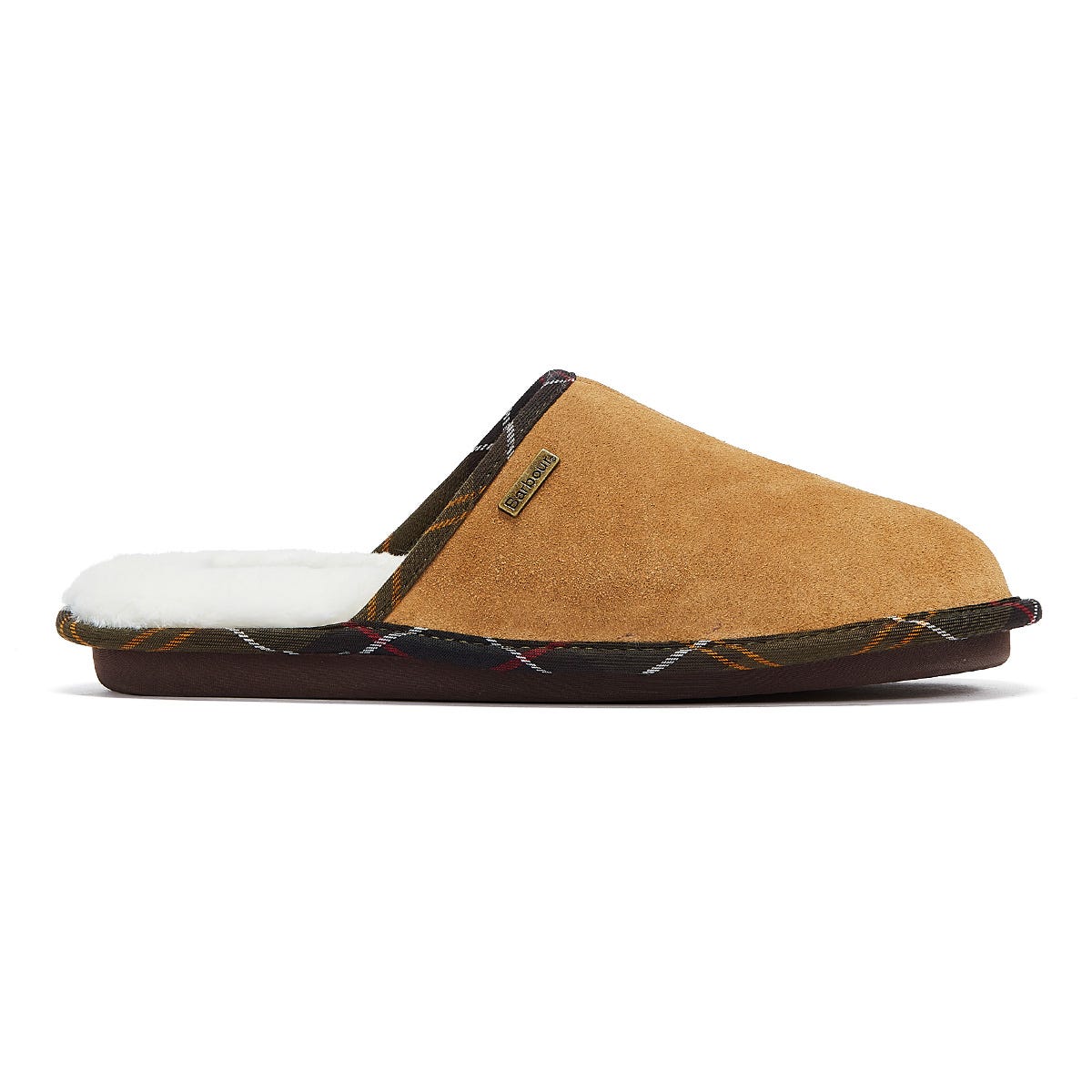 Barbour Young Suede Mens Sand Slippers