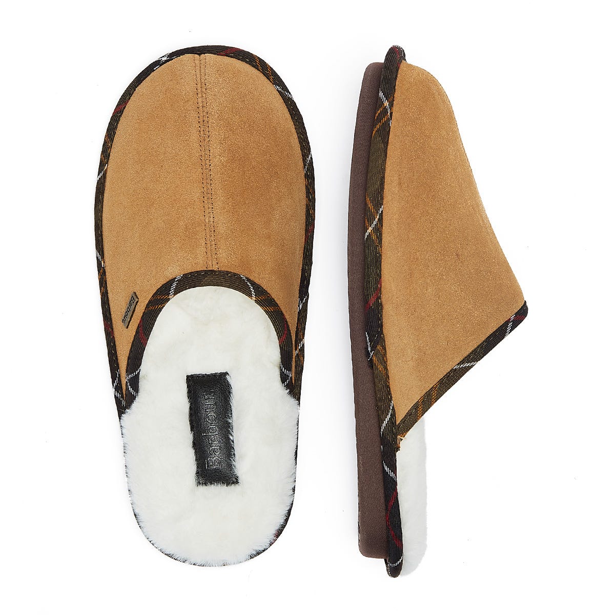 Barbour Young Suede Mens Sand Slippers