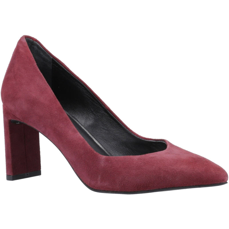 Hush Puppies Olivia Suede Women's Bordeaux Round Court Shoes