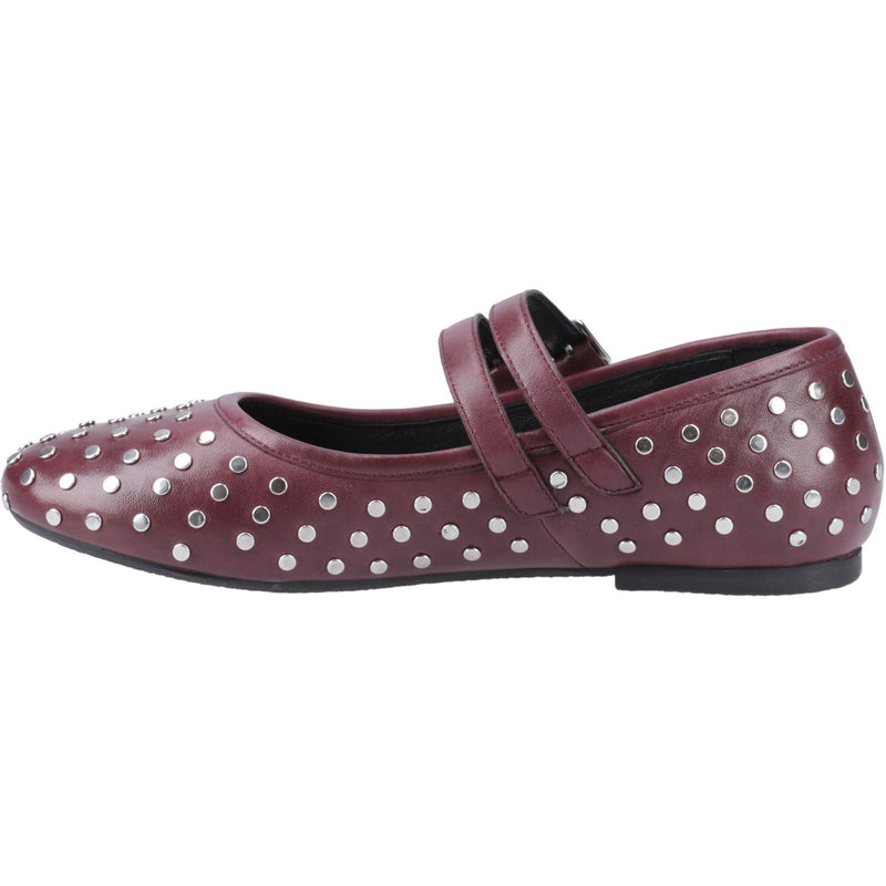 Hush Puppies Nixie Leather Women's Plum Shoes
