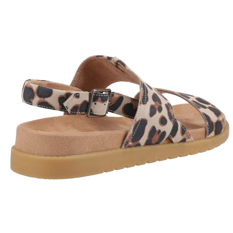 TOMS Marin Suede Women's Oatmeal Leopard Sandals