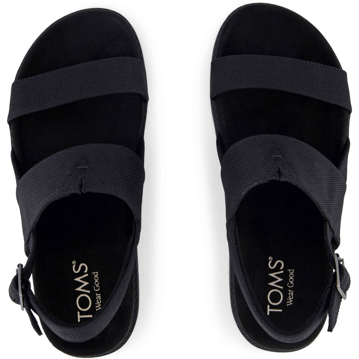 TOMS Marin Polyester Women's Black/Black Sandals