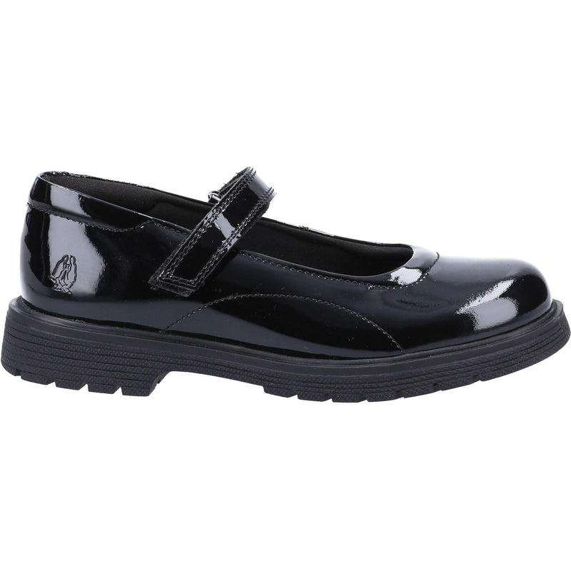 Hush Puppies Tally Youth Girls Black Patent Leather Shoes