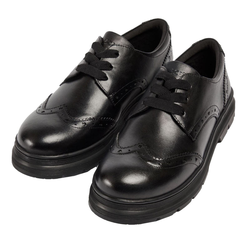 Pod Fiona Leather Girls's Black Brogues
