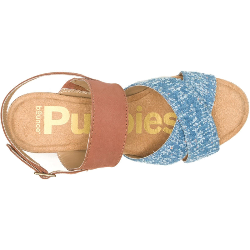 Hush Puppies Willow X Band Suede Women's Denim Sandals