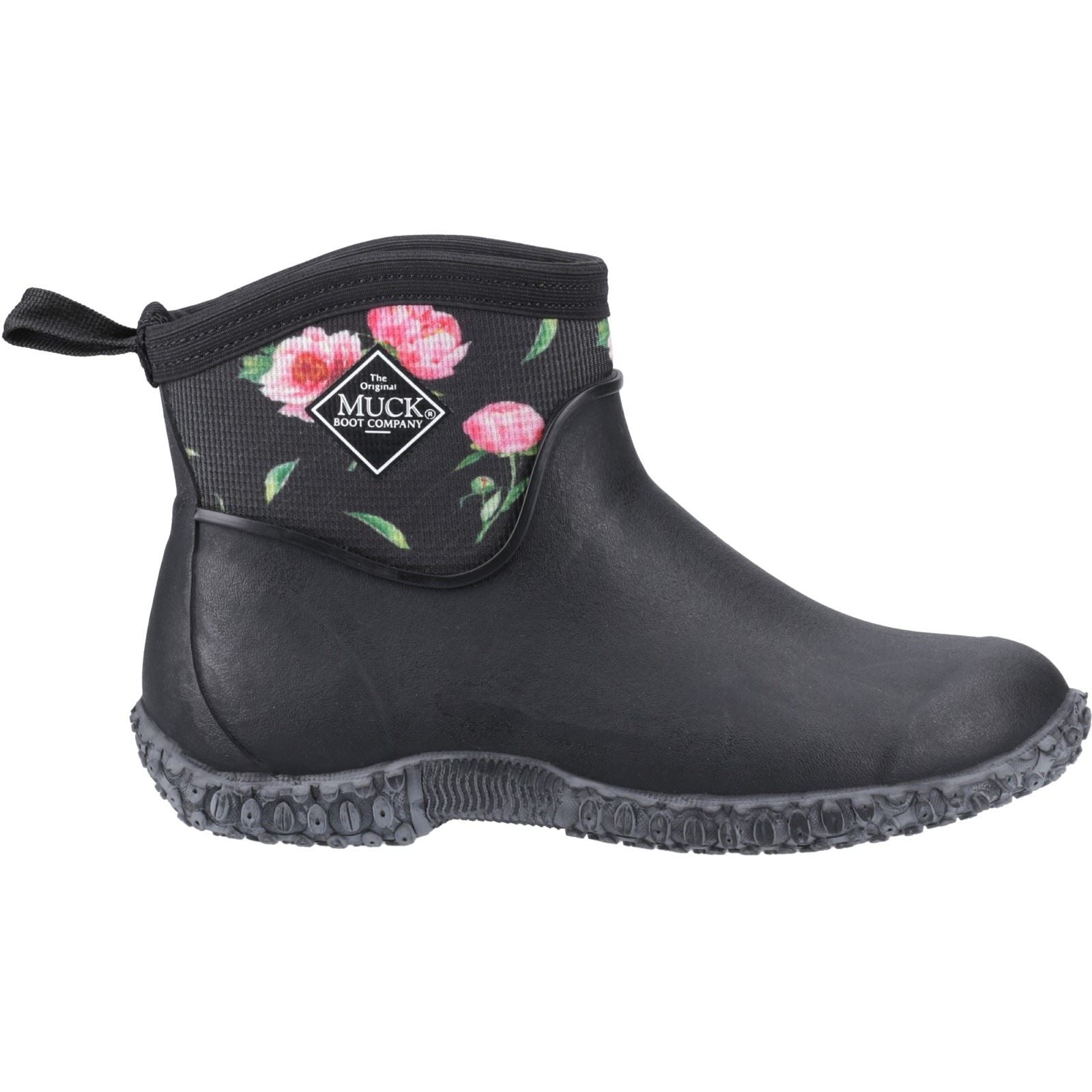Muck Boots Muckster II Ankle Rubber Women's Black/Roses Wellington Boots