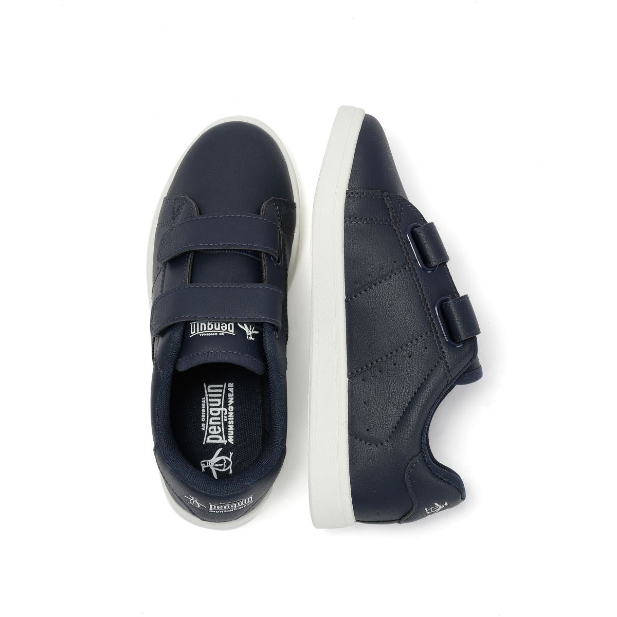 Penguin Junior Marble Navy Trainers