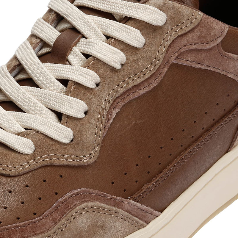 Clae Haywood Leather Men's Portabella Deep Taupe Trainers