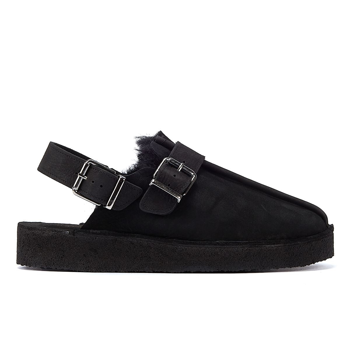 Clarks Originals Trek Mule Sling Lined Women's Black Comfort Shoes