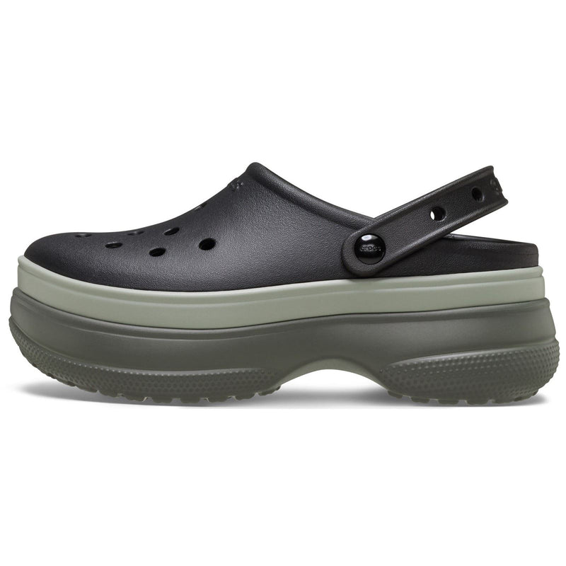 Crocs Classic Stacked Synthetic Black Clogs