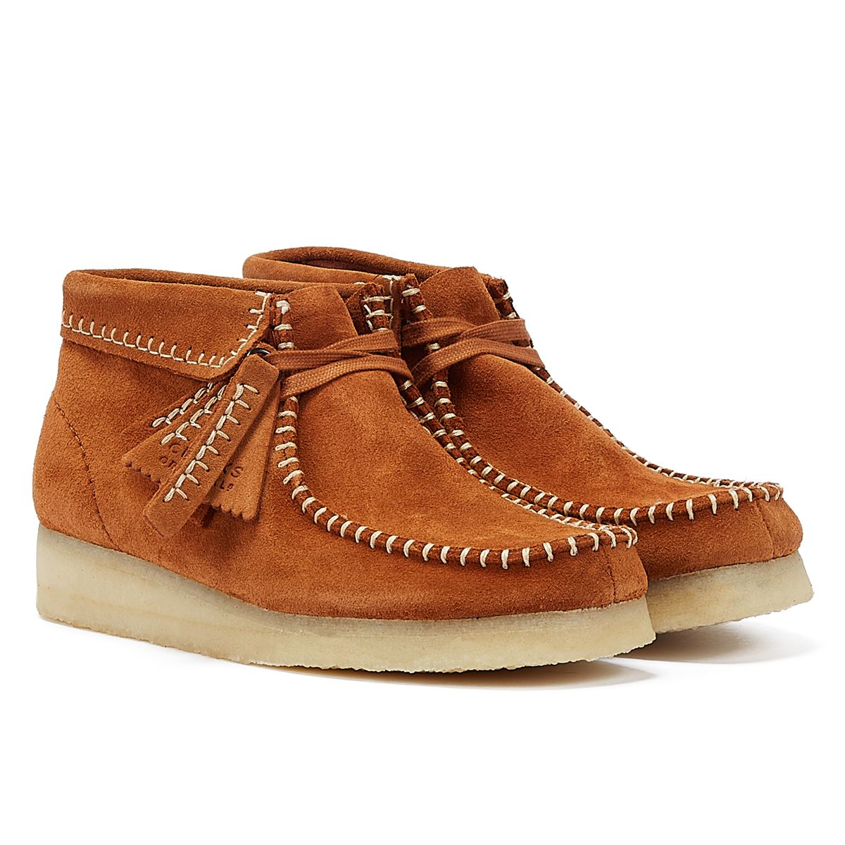 Clarks Originals Wallabee Stitch Suede Women's Ginger Boots