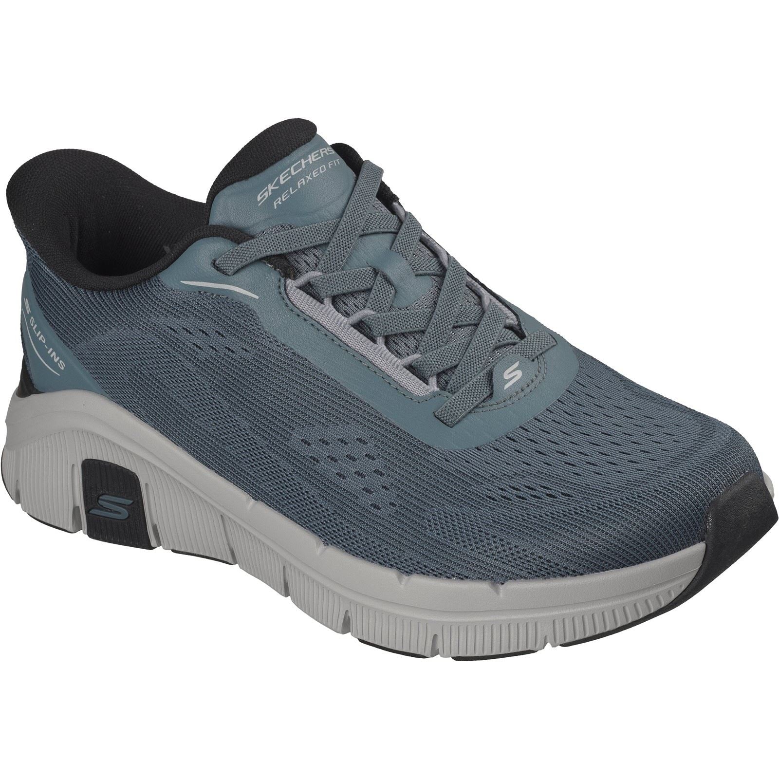 Skechers Relaxed Fit Flex Zayder Textile Men's Slate Mesh/Synthetic Trainers