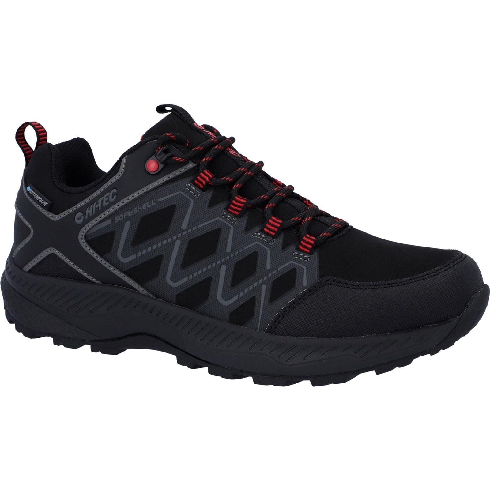 Hi-Tec Diamonde Low Polyester Men's Black/Castlerock Hiking Shoes