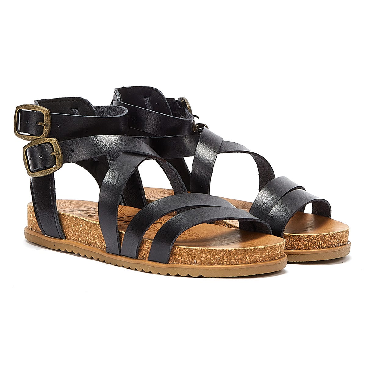 Blowfish Malibu Fandie Womens Black Sandals