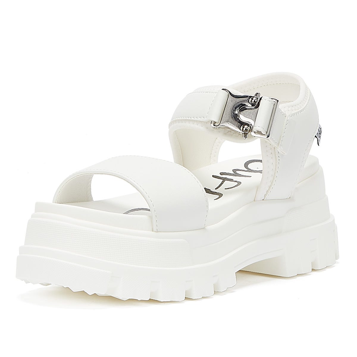 Buffalo Jojo Womens White Sandals