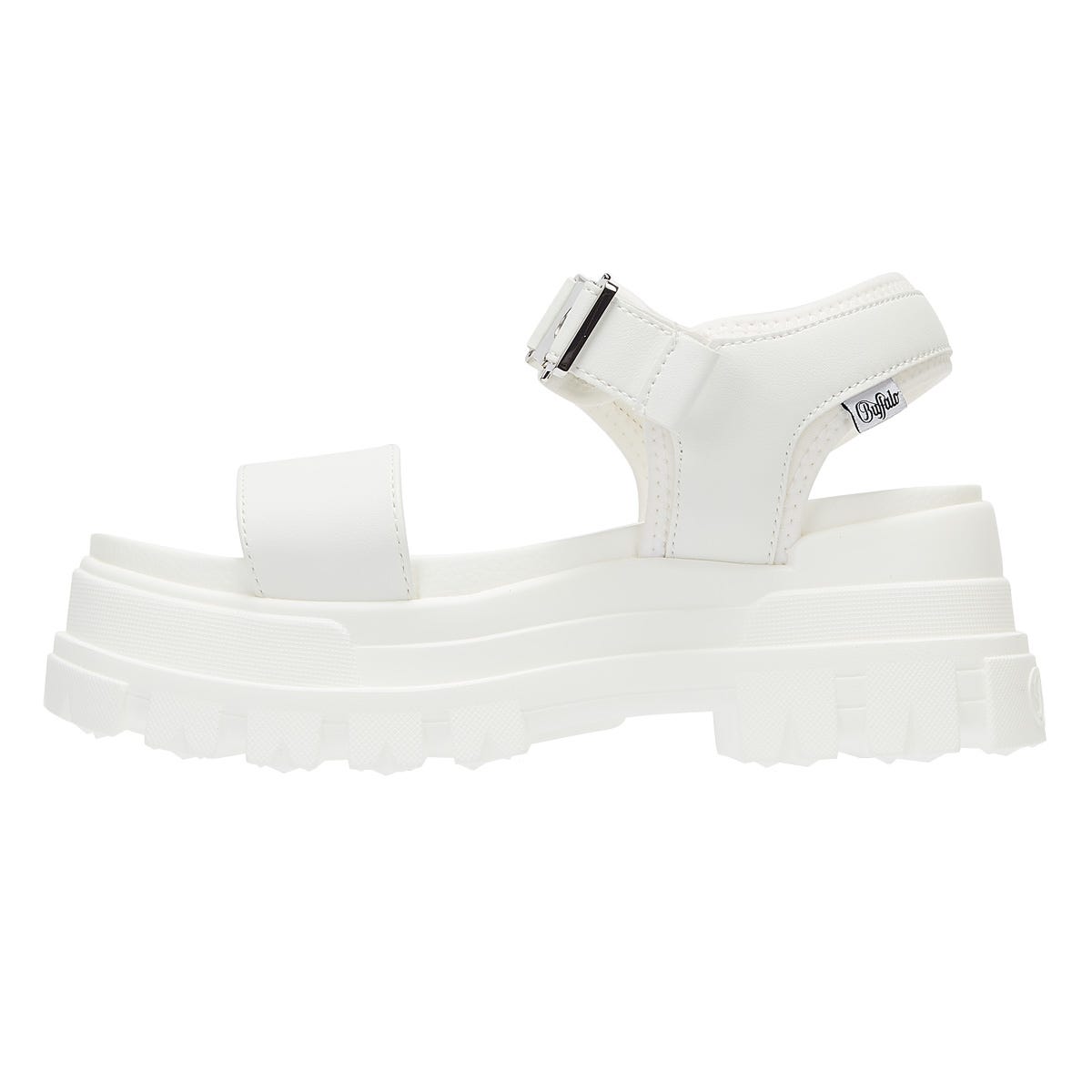 Buffalo Jojo Womens White Sandals