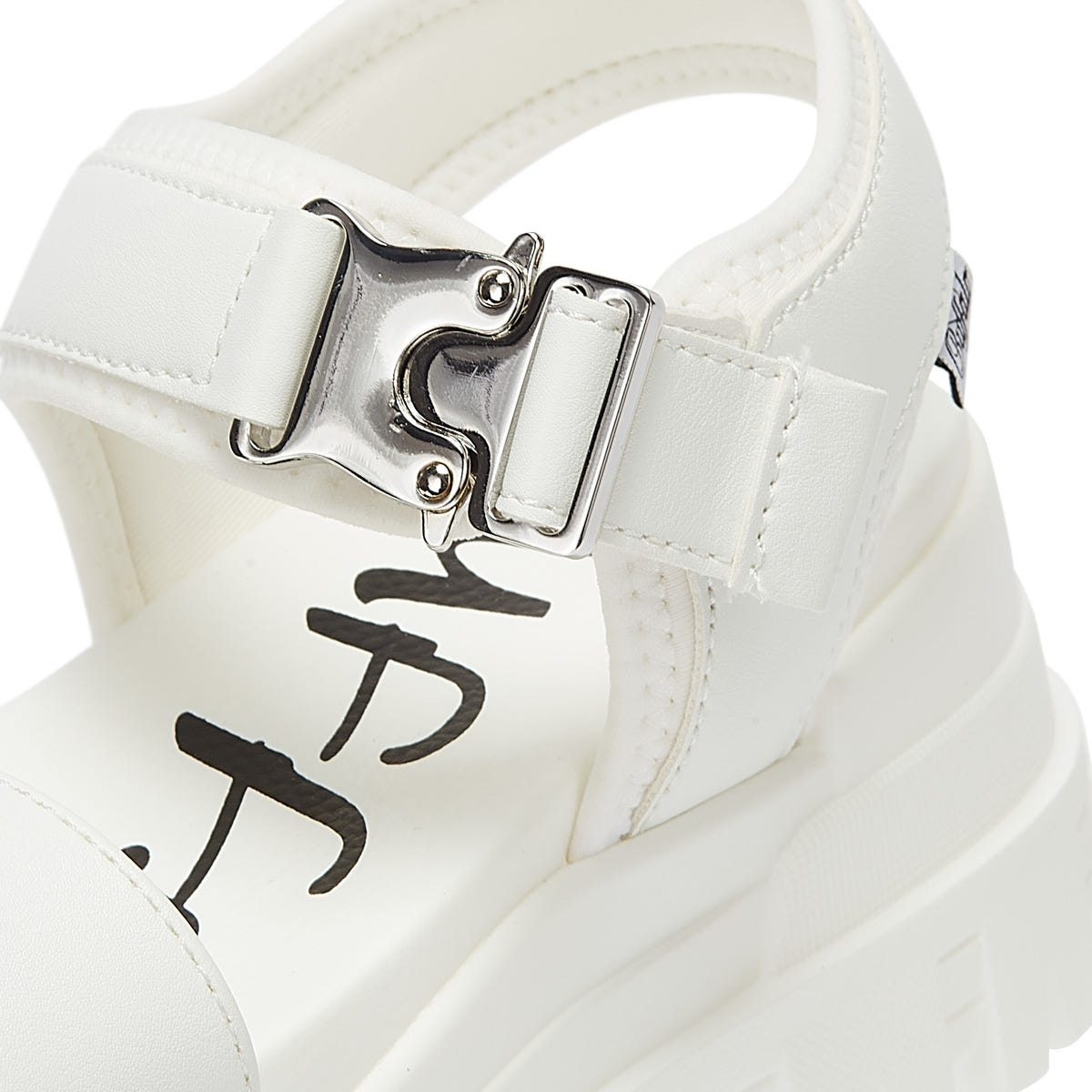 Buffalo Jojo Womens White Sandals