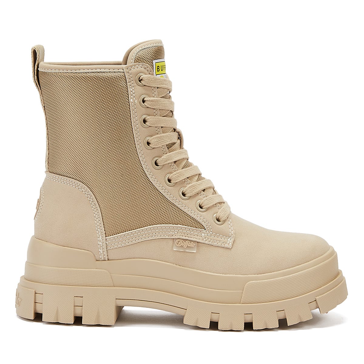 Buffalo Aspha Com2 Womens Cream Boots