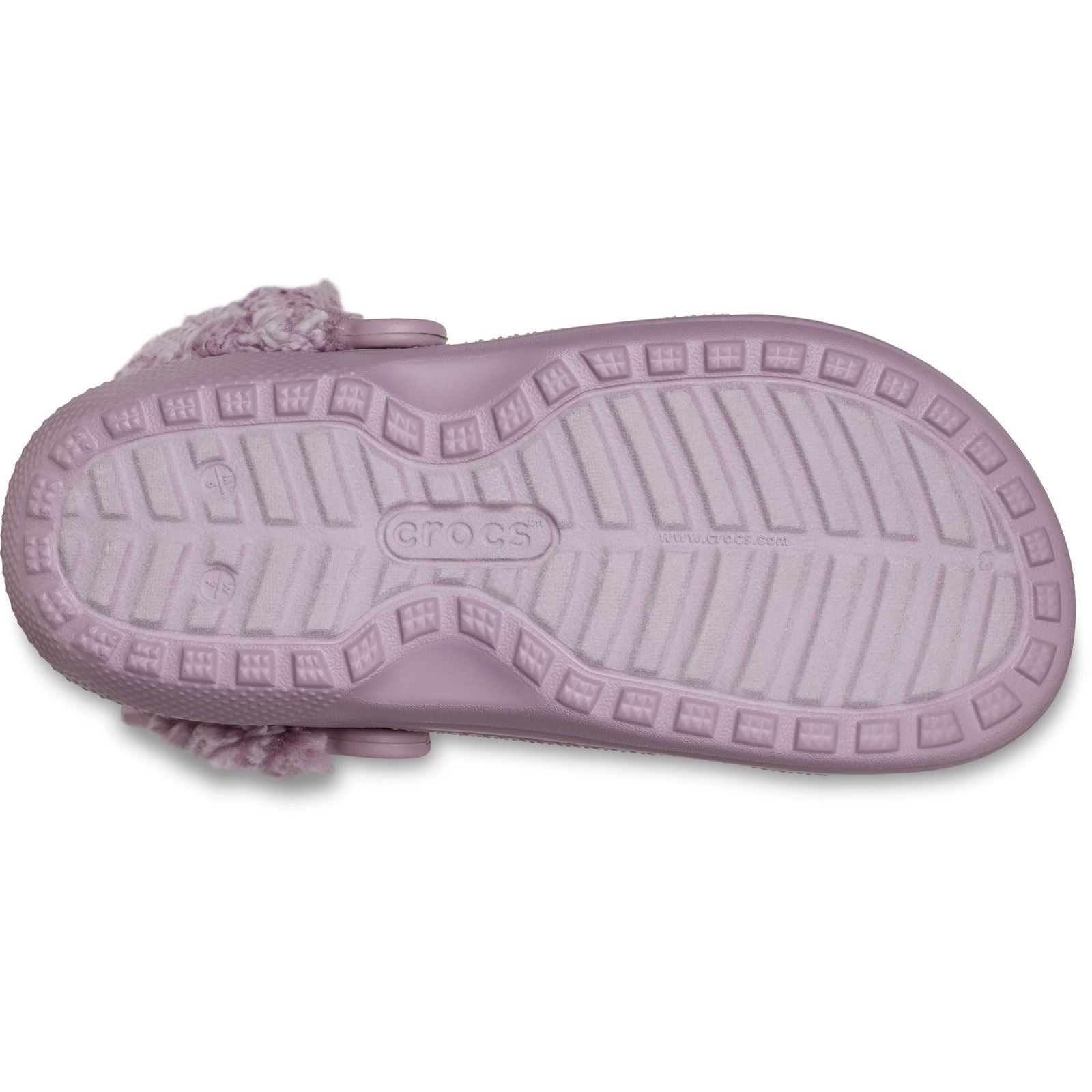Crocs Classic Fleece Lined Polyester Blend Women's Dusty Lilac Clogs