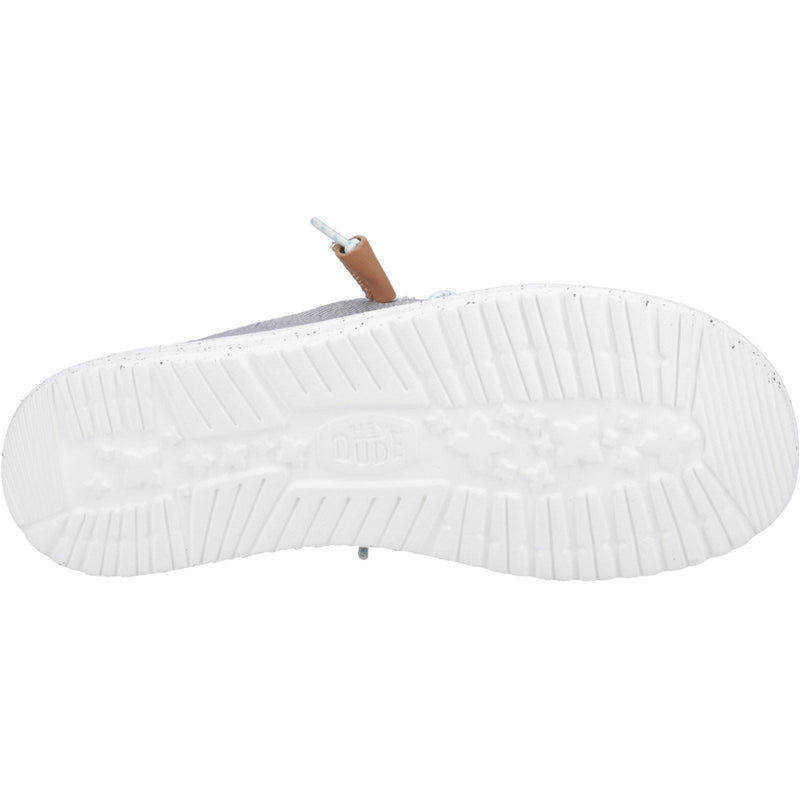 HEYDUDE Wendy Heathered Slub Tropical Linen/Lyocell/Cotton Women's Grey Loafers