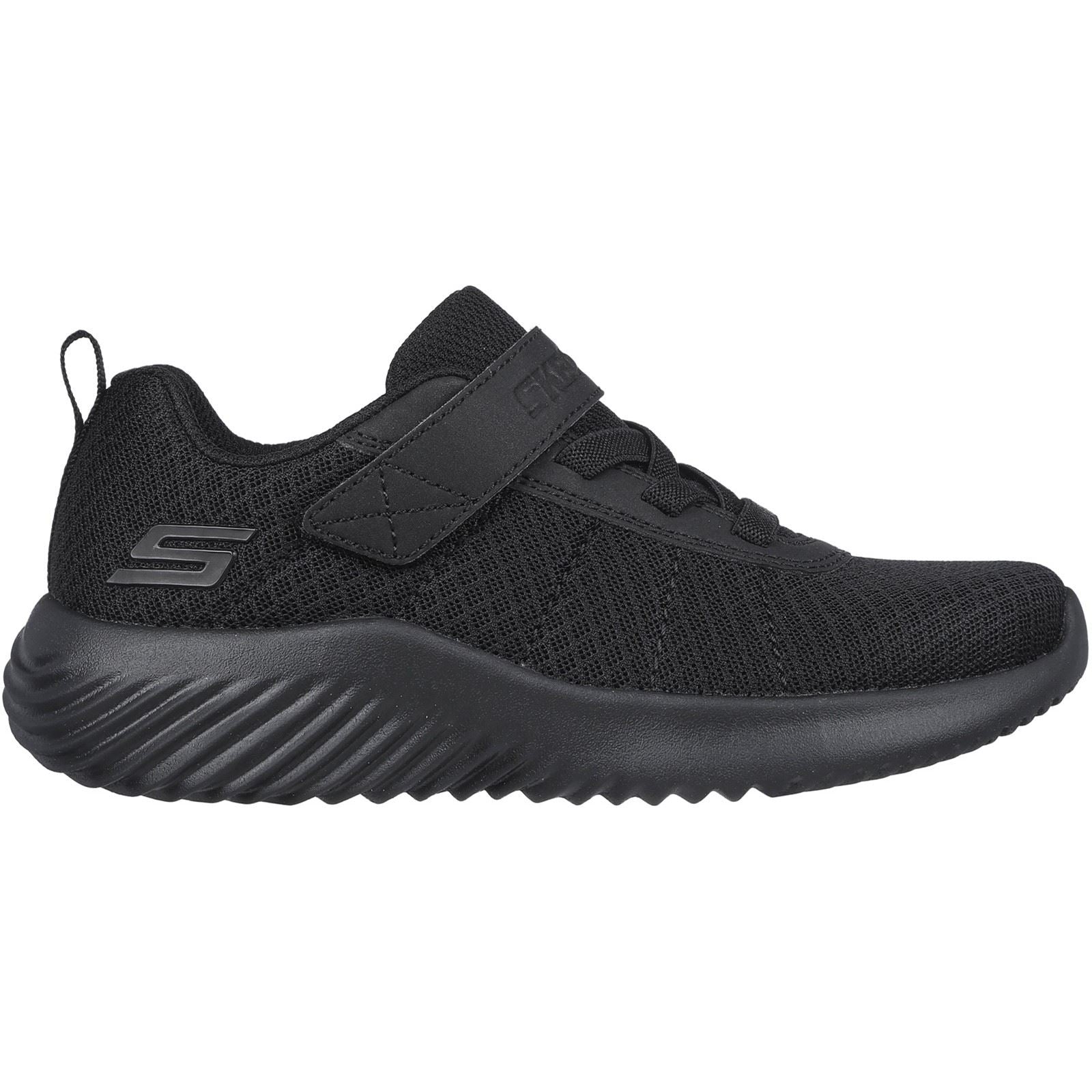 Skechers Bounder Baronik Textile Black Trainers