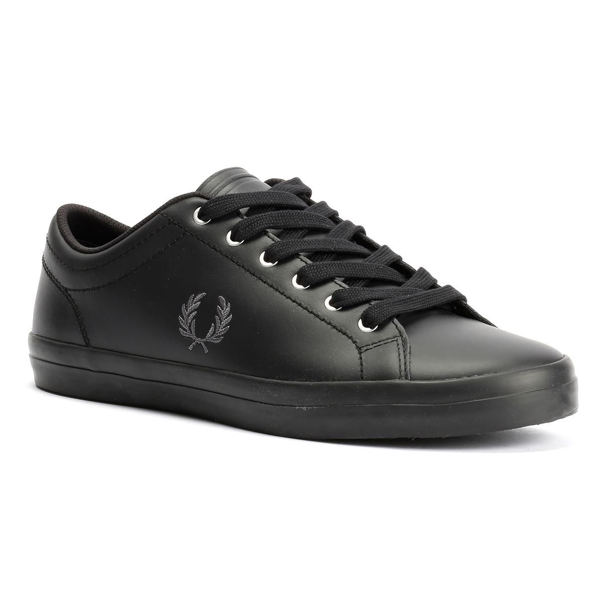 Fred Perry Baseline Leather Men's Black Trainers