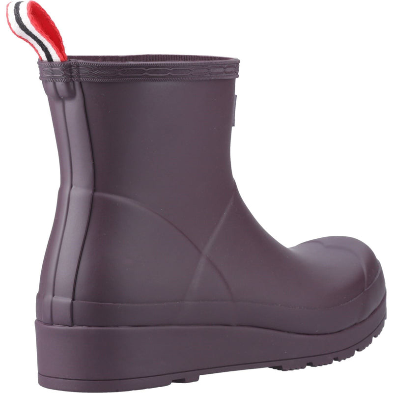 Hunter Play Short Rubber Women's Black/Grape Wellington Boots