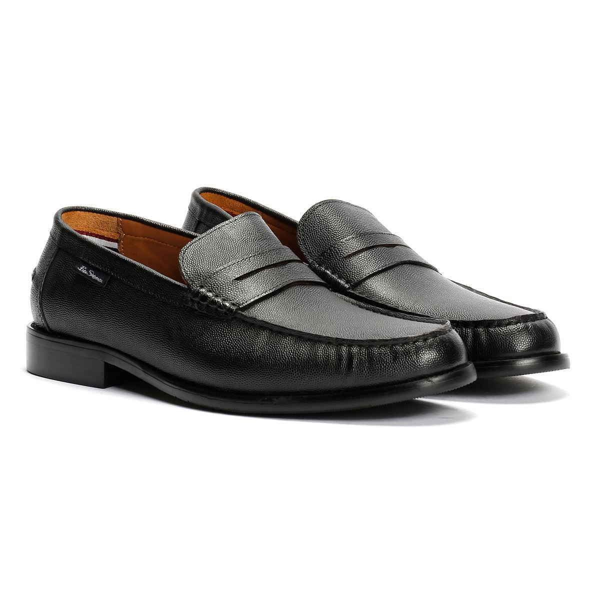 Ben Sherman Hester Leather Men's Black Loafers