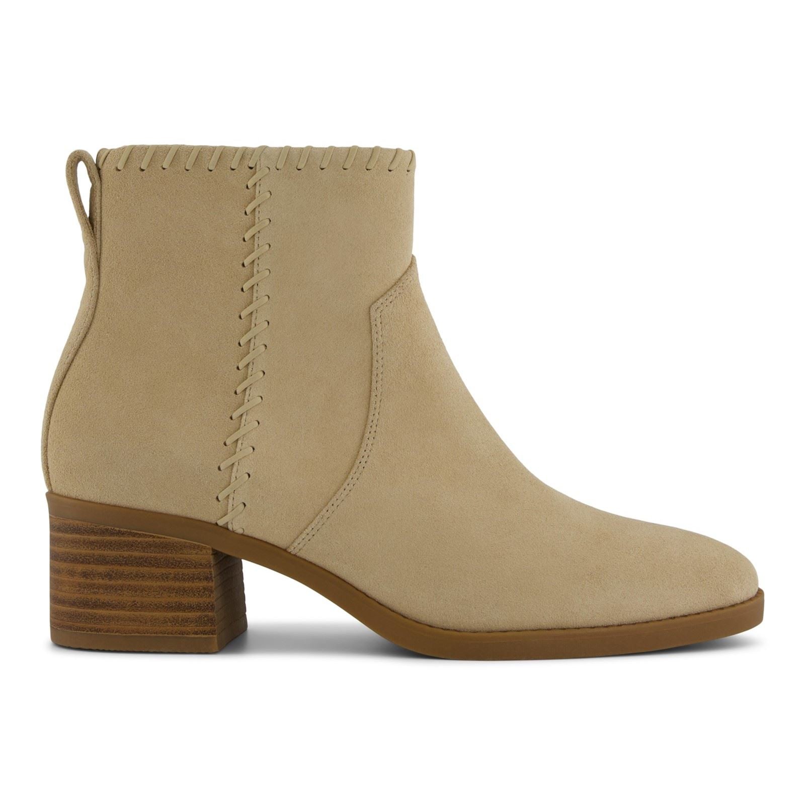 TOMS Delilah Heeled Suede Women's Sand Heeled Ankle Boots