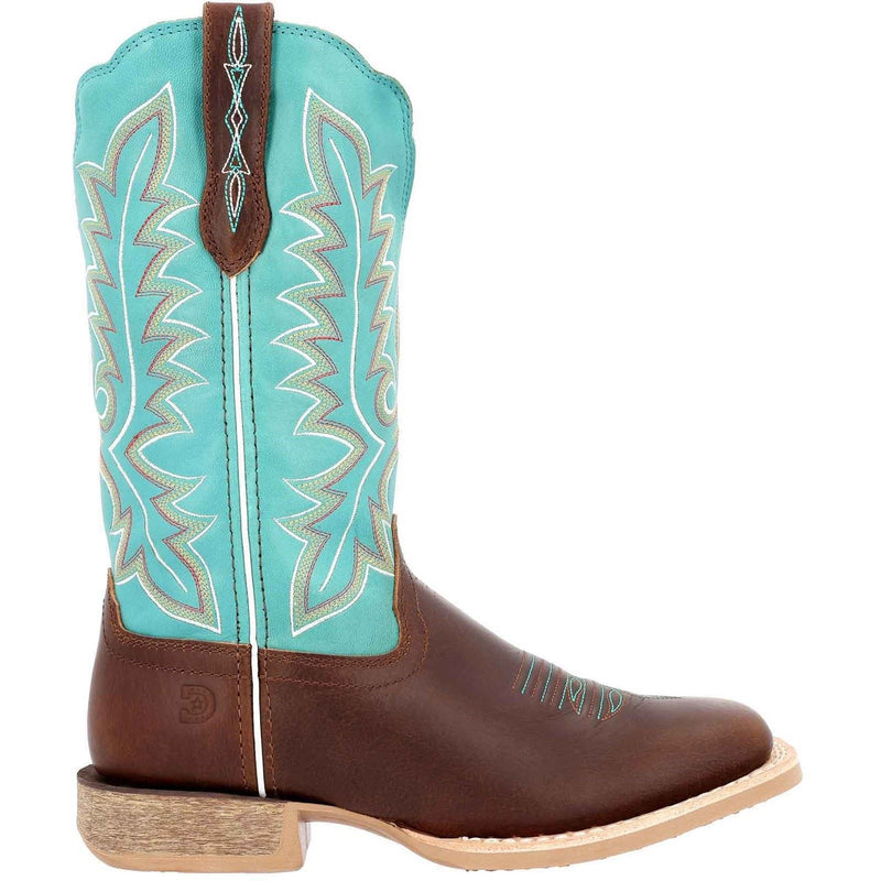 Durango Lady Rebel Pro Leather Women's Bay Brown/Arctic Blue Boots