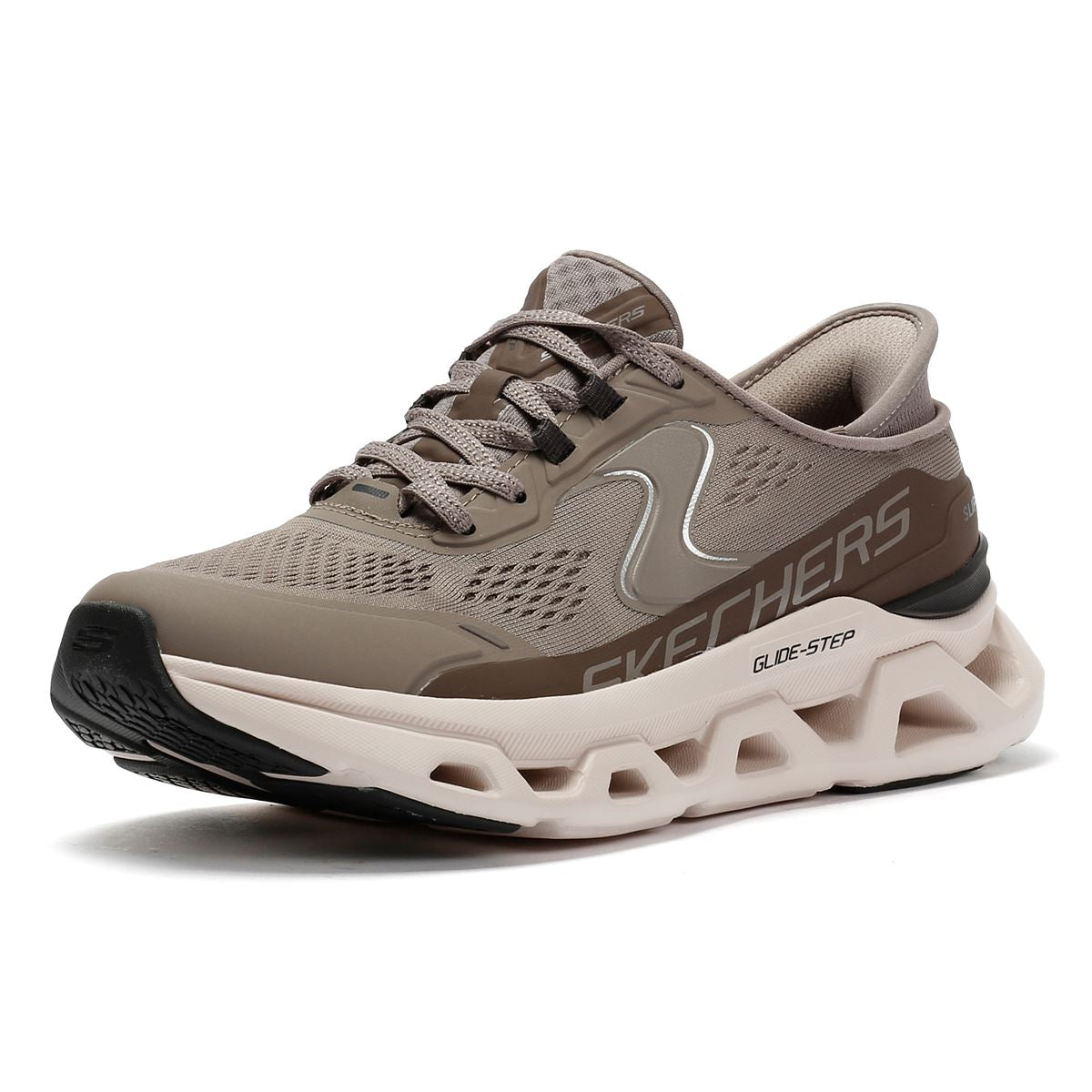 Skechers Slip-Ins Glide Step Altus Mesh Women's Khaki Trainers