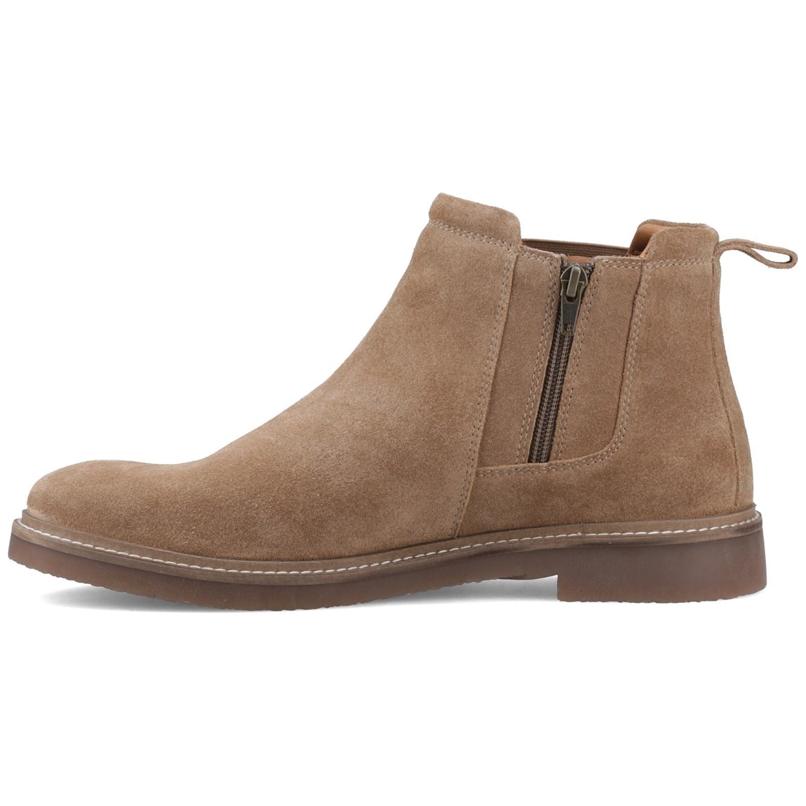 Hush Puppies Gareth Chelsea Leather Men's Taupe Boots