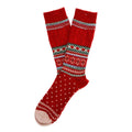 Anonymous Ism Snow Links JQ Crew Men's Red Socks