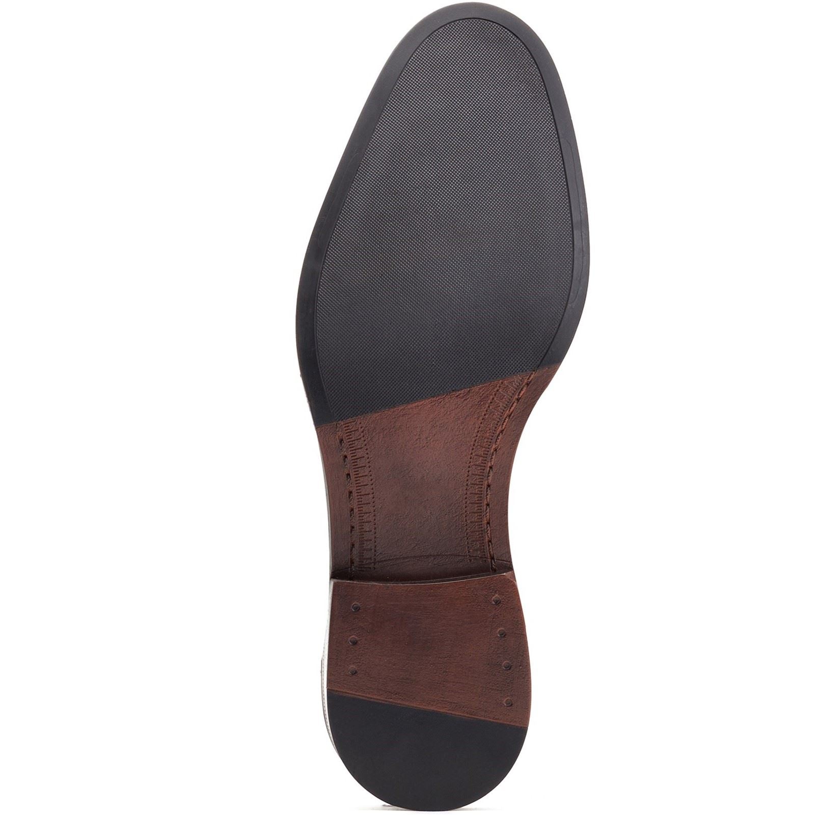 Base London Kennedy Leather Men's Dark Brown Slip-On Shoes