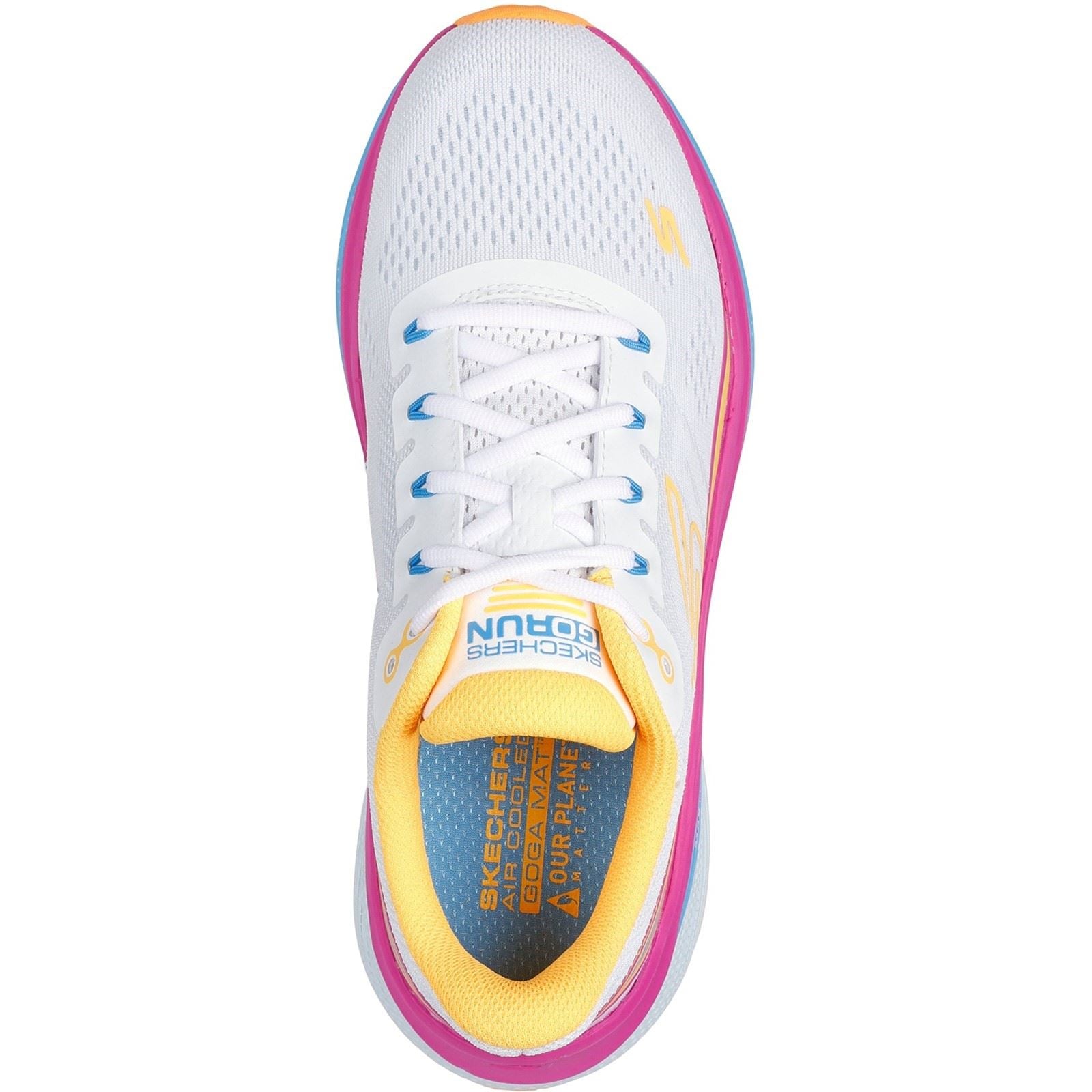 Skechers Performance Max Cushioning Propulsion Textile Women's White/Orange Trainers