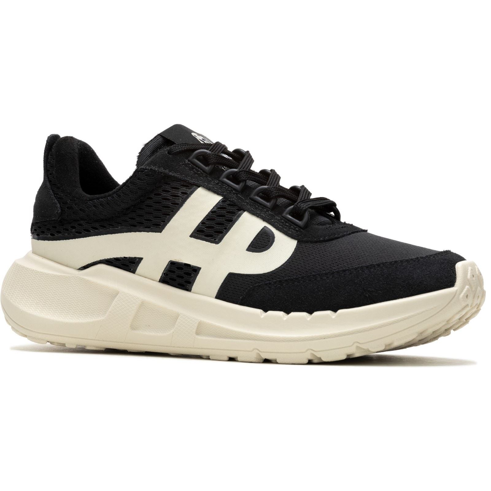 Hush Puppies Seventy8 Retro Runner Suede Women's Black Trainers