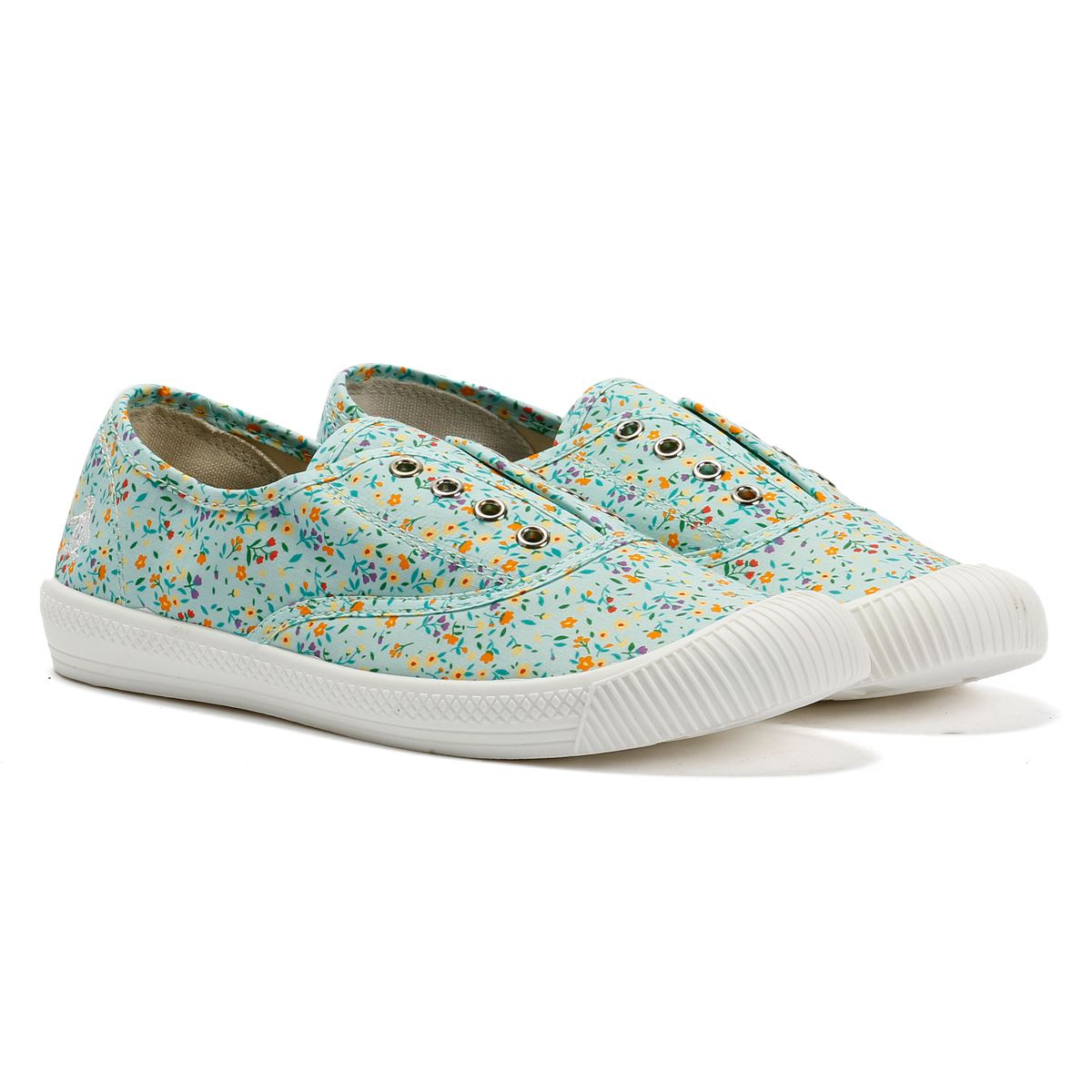 Penguin Anita Canvas Women's Sage Floral Pumps