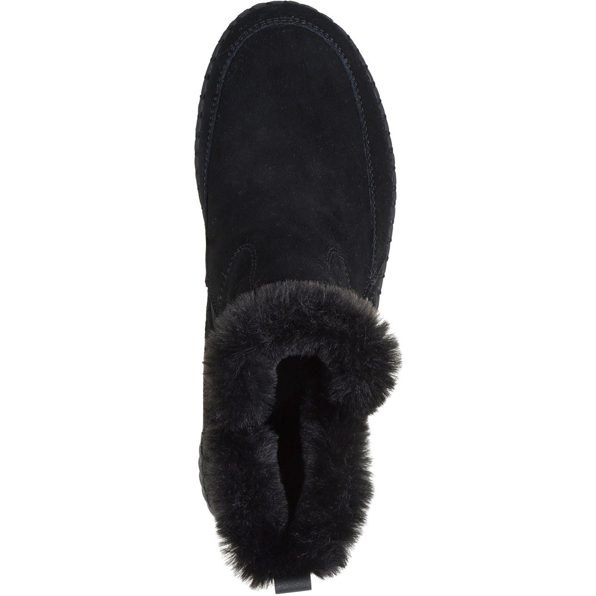 Skechers Wilshire BLVD Fresh Zip Leather Women's Black Suede/Faux Fur Boots
