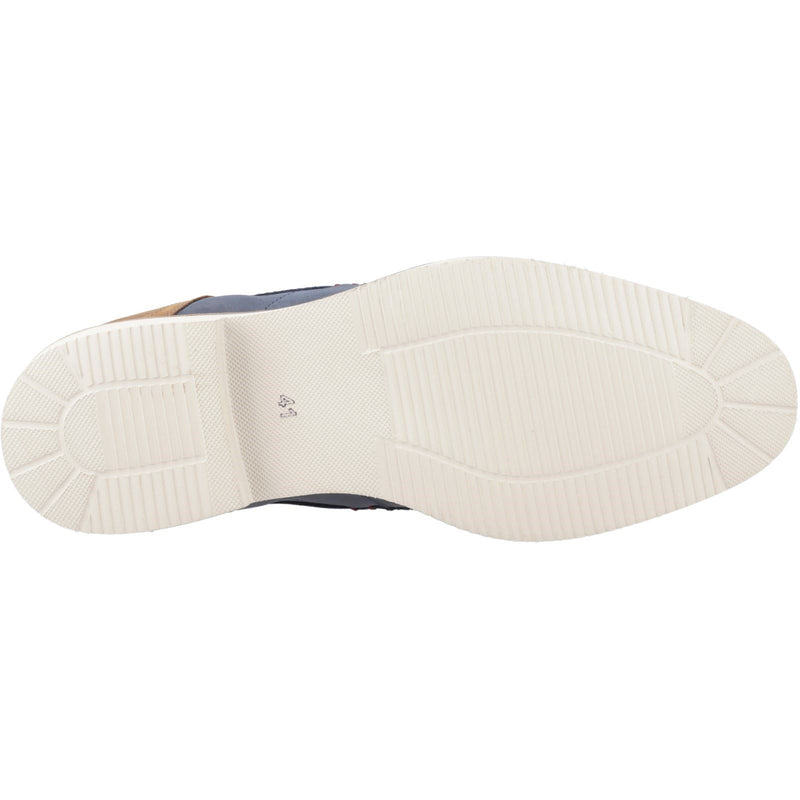 Pod Aries Leather Men's Navy Blue Boots