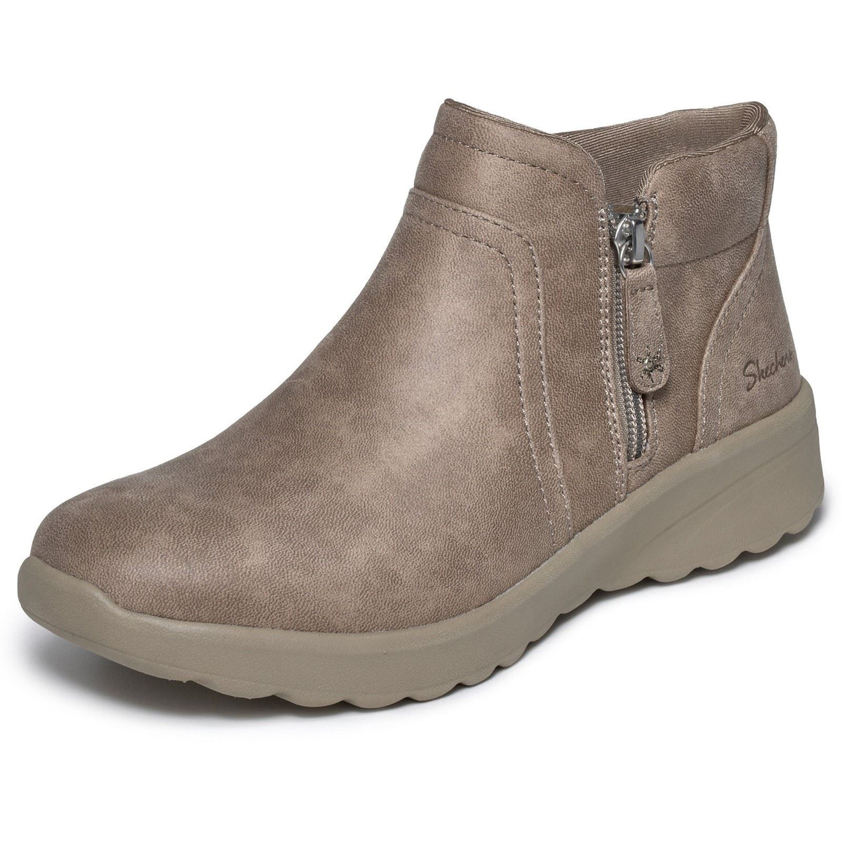 Skechers Lovely Vibe Forever Mine Textile Women's Dark Taupe Boots
