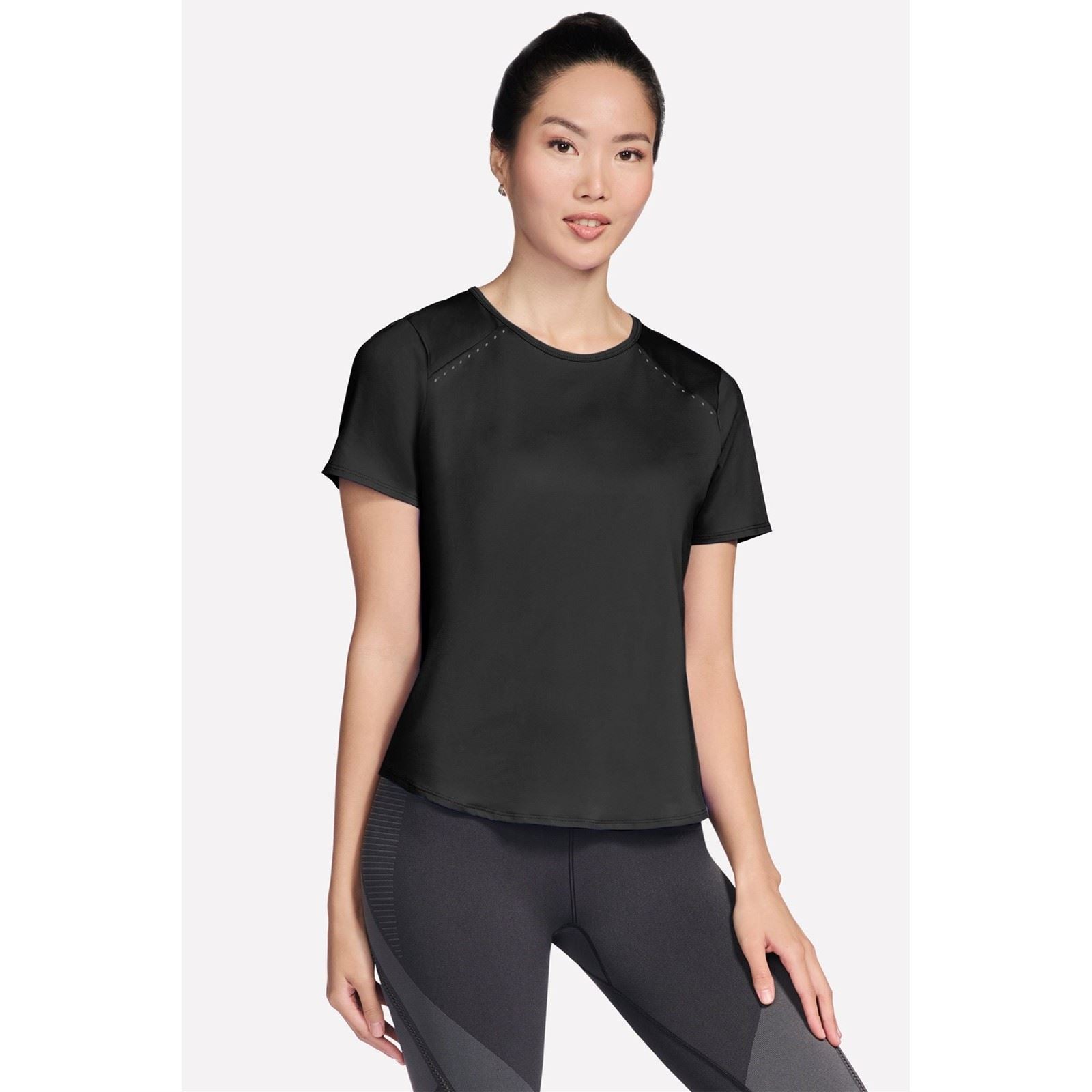 Skechers Stride Performance Tee Women's Black Activewear T-Shirts