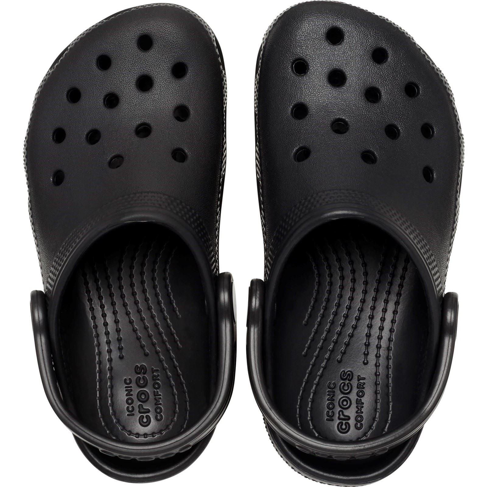 Crocs Toddler Classic Croslite Rubber Black Clogs