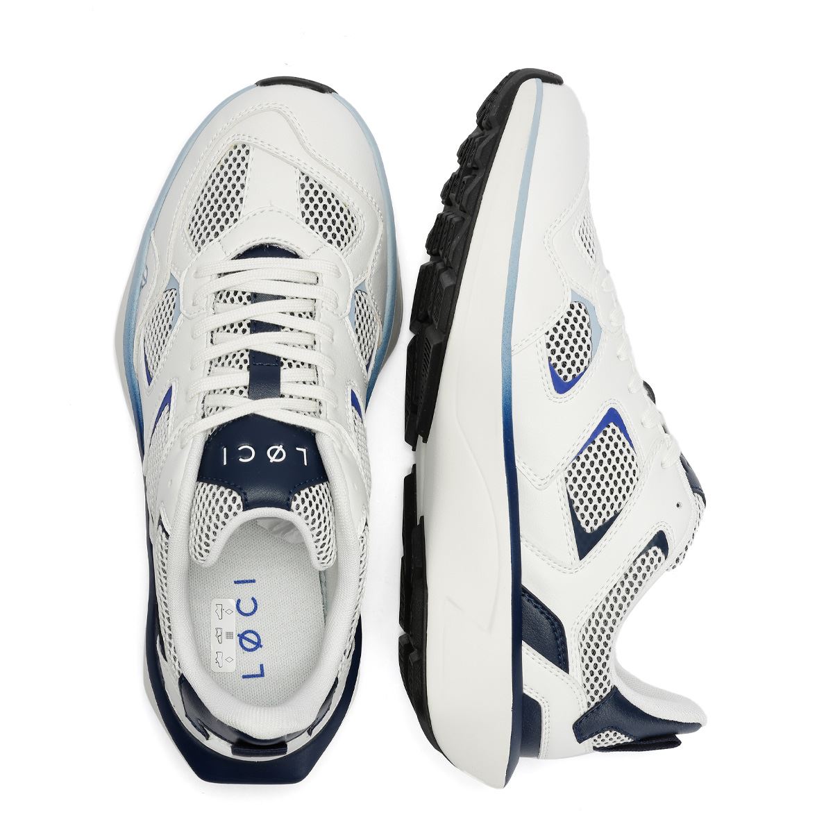 LØCI VØLT White/Navy/Blue Trainers