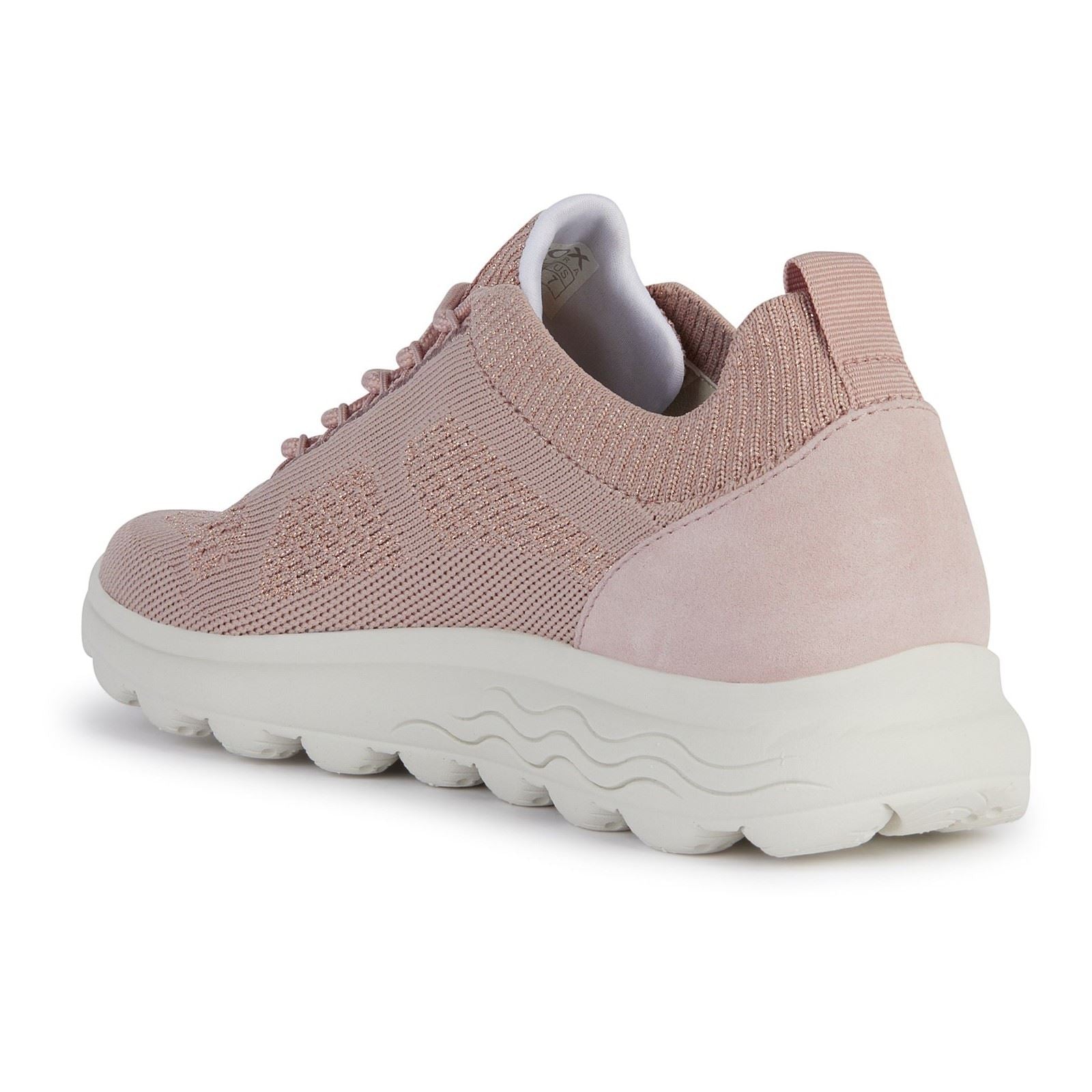 Geox D Spherica A Leather Women's Light Rose Trainers