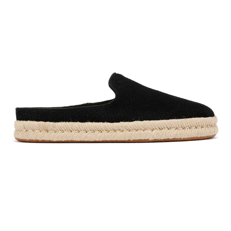 TOMS Santiago Suede Men's Black Mules