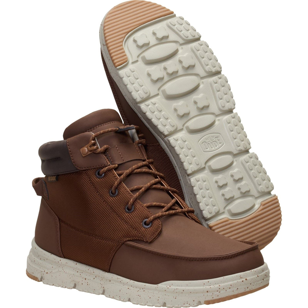 HEYDUDE Bradley II Waterproof Polyurethane Mens Downtown Brown/Multi Ankle Boots
