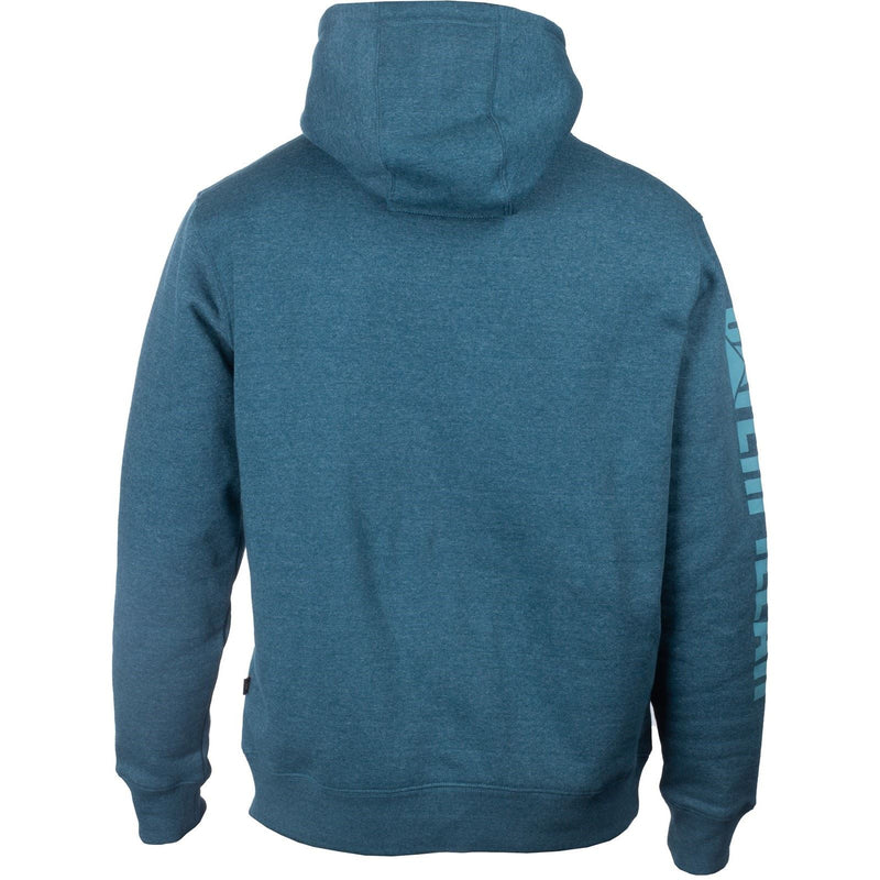 Caterpillar Trademark Banner Cotton Men's Blue Hooded Sweatshirt